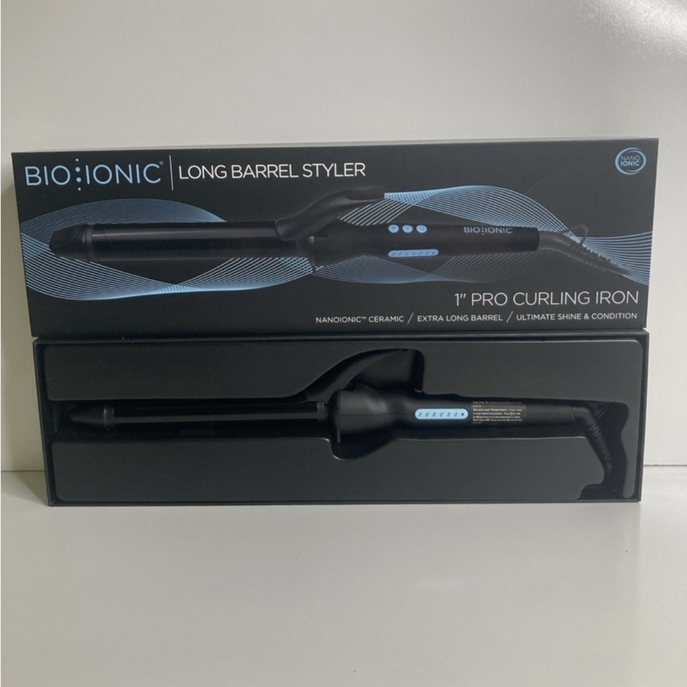 Bio Ionic 1 inch Black Curling Iron